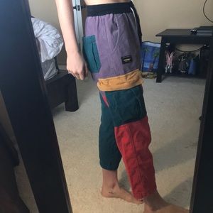 Vivanucci Retro Patchwork Pants - Corduroy